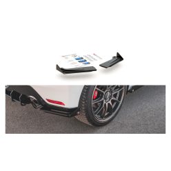   Splitter Toyota GR Yaris IV Rear Side Racing Durability Black + Gloss Flaps