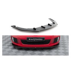   Maxton Design Első Toldat / Splitter Volkswagen Golf VI GTI (2008–2012) – Fekete-Piros