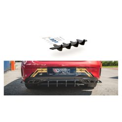   Diffuser Mercedes-Benz C C205 C43 Rear Racing Durability Black-Red