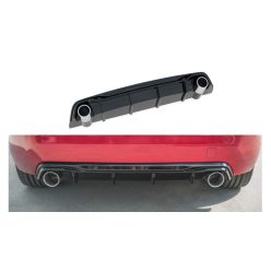   Diffuser Peugeot 308 GT II Facelift Rear Valance + Exhaust Ends Imitation Chrome