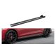 Diffuser Volkswagen Golf 8 GTI GTE GTI Clubsport R-Line Side Skirts v.2 Gloss Black + Flaps