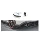 Splitter Volkswagen Golf 8 GTI GTE Rear Side Racing Durability Black-Red + Gloss Flaps