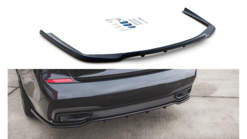 Splitter BMW 7 G11 M-Pack Rear Central with Diffuser Gloss Black