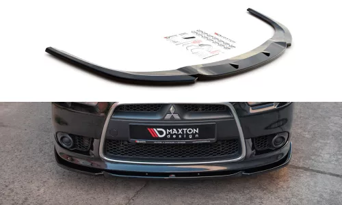 Maxton Design Első Toldat / Splitter Mitsubishi Lancer Mk8 Sportback – Fényes Fekete