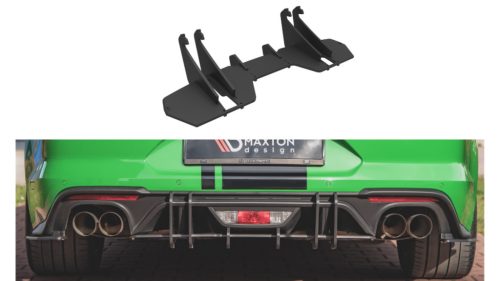 Diffuser Ford Mustang VI GT Facelift Rear Street Pro Black-Red