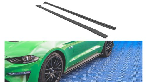 Diffuser Ford Mustang VI GT Facelift Side Skirts Street Pro v.1 Black-Red
