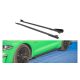 Diffuser Ford Mustang VI GT Facelift Side Skirts Street Pro v.1 Black-Red + Gloss Flaps