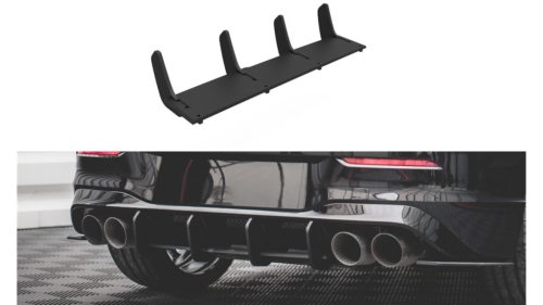 Diffuser Volkswagen Golf 8 R Rear Street Pro Red