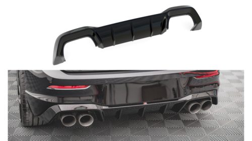 Diffuser Volkswagen Golf 8 R Rear Valance v.1 Gloss Black