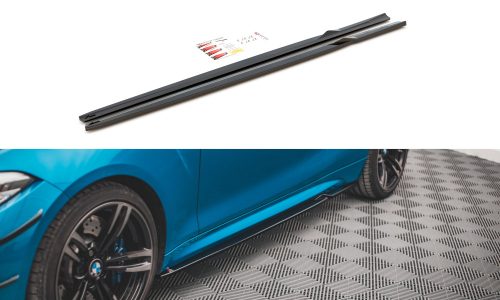 Side Skirts Diffusers V.2 BMW M2 F87 - Gloss Black