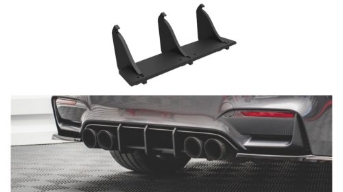 Diffuser BMW 4 F82 M-Pack Rear Street Pro Black-Red