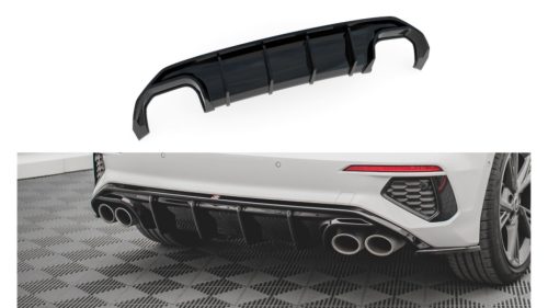 Diffuser Audi S3 8Y Rear Valance Gloss Black