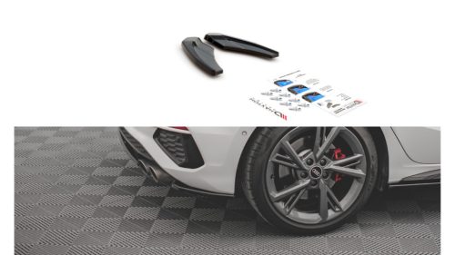 Splitter Audi S3 8Y Rear Side v.1 Gloss Black