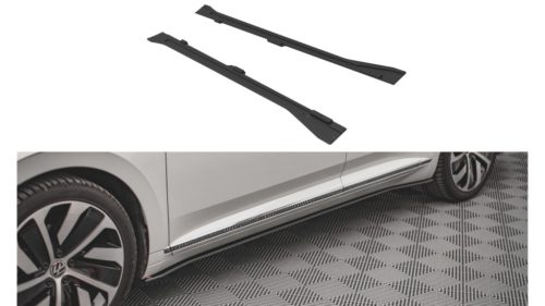Diffuser Volkswagen Arteon Facelift R R-Line Side Skirts Street Pro v.1 Black-Red