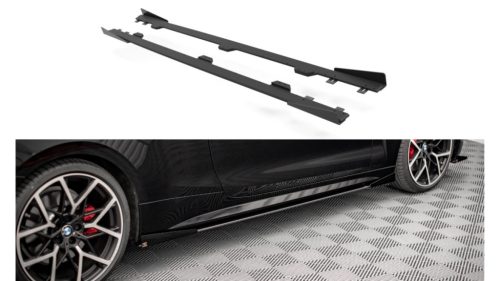 Maxton Design Küszöbtoldat BMW 4 G22 M-Pack (2020–) – Fényes Fekete