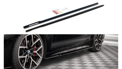 Maxton Design Küszöbtoldat BMW 4 G22 M-Pack (2020–) – Fényes Fekete