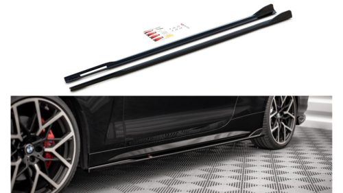 Maxton Design Küszöbtoldat BMW 4 G22 M-Pack (2020–) – Fényes Fekete