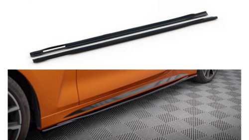 Maxton Design Küszöbtoldat BMW 4 G22 M-Pack (2020–) – Fényes Fekete