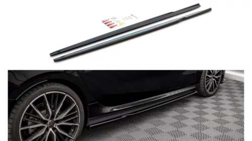 Maxton Design Küszöbtoldat BMW 2 Gran Coupe F44 M-Pack (2019–) – Fényes Fekete