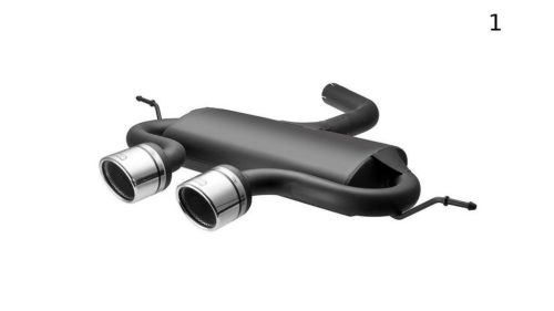 VOLKSWAGEN GOLF VI, GOLF V R32, SCIROCCO 3 SPORTS EXHAUST MUFFLER EXHAUST 1