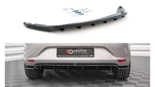 Maxton Design Hátsó Középső Diffúzor Seat Leon Mk3 (2012–2020) – Fényes Fekete