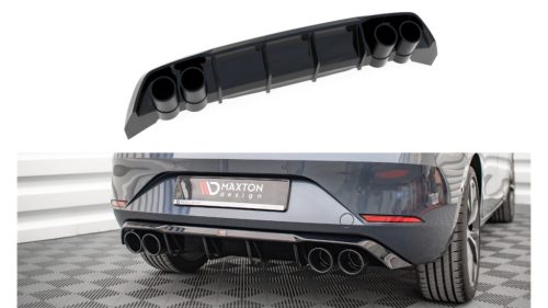 Diffuser Seat Leon FR IV Rear Valance + Exhaust Ends Imitation Black