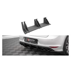 Diffuser Volkswagen Golf 7 R Rear Street Pro Red