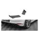 Splitter Volkswagen Golf 7 R Rear Side Street Pro Black + Gloss Flaps