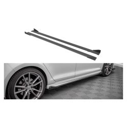   Diffuser Volkswagen Golf 7 R Side Skirts Street Pro Black + Gloss Flaps