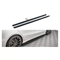   Maxton Design Küszöbtoldat Mercedes-Benz A35 AMG W177 (2018–) – Fényes Fekete