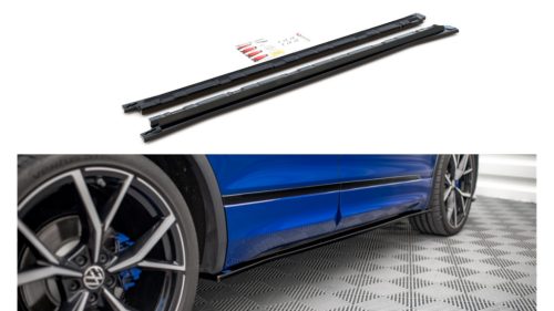 Diffuser Volkswagen Tiguan II Facelift R R-Line Side Skirts Gloss Black
