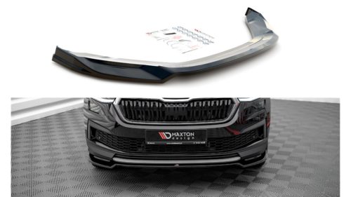 Splitter Skoda Kodiaq I Facelift Front v.2 Gloss Black