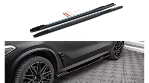 Maxton Design Küszöbtoldat BMW X5 F95 M-Pack (2018–) – Fényes Fekete