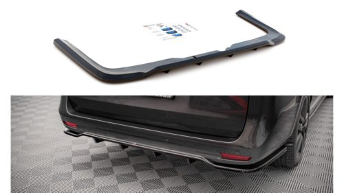 Splitter Mercedes-Benz V W447 Facelift Rear Central with Diffuser Gloss Black