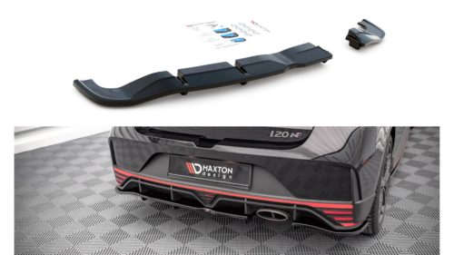Splitter Hyundai I20 N III Rear Central with Diffuser Gloss Black