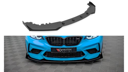 Splitter BMW 2 F87 Competition Front Pro v.1 + flaps Black