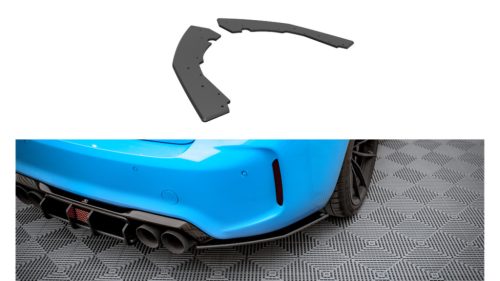 Splitter BMW 2 F87 M-Pack Rear Side Street Pro Black-Red