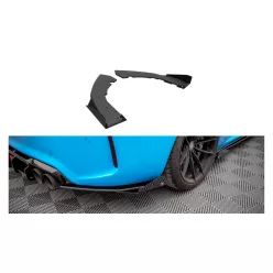   Maxton Design Hátsó Sarokelemek BMW 2 F87 M-Pack (2015–2021) – Fekete-Piros + Fényes Toldatok