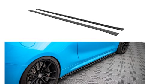 Diffuser BMW 2 F87 M-Pack Side Skirts Street Pro Black-Red