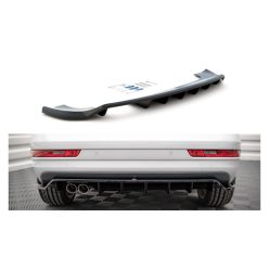   Splitter Audi Q3 8U Facelift Rear Central with Diffuser Gloss Black