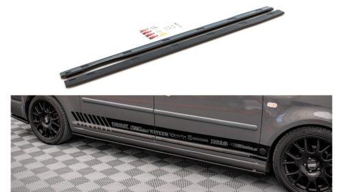 Diffuser Volkswagen Caddy Long III Facelift Side Skirts Gloss Black
