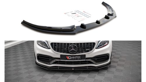Splitter Mercedes-Benz C63 AMG Aero Pack C205 Facelift Front v.1 Gloss Black