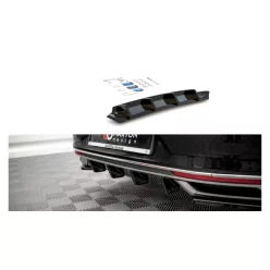   Maxton Design Hátsó Kötény / Diffúzor Volkswagen Passat Mk8 B8 Facelift (2020–) – Fényes Fekete