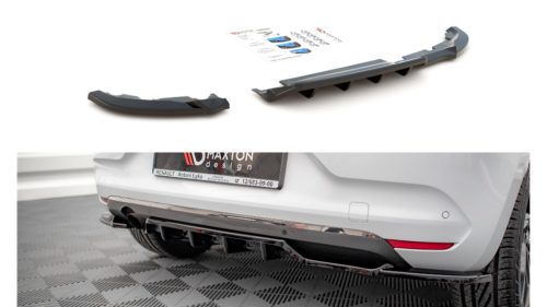 Splitter Renault Clio V Rear Central with Diffuser Gloss Black