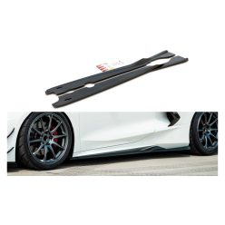Diffuser Chevrolet Corvette C8 Side Skirts Gloss Black