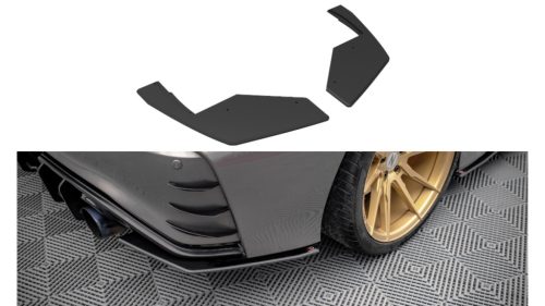 Splitter Nissan 370Z Nismo Facelift Rear Side Street Pro Black-Red