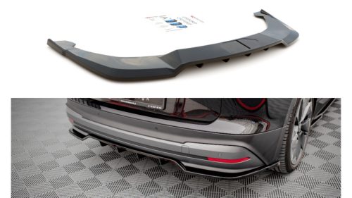 Splitter Skoda Enyaq iV Rear Central with Diffuser Gloss Black