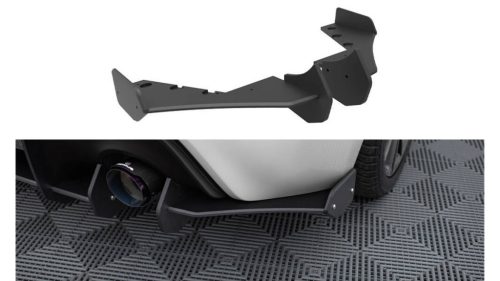 Splitter Subaru BRZ Rear Side Street Pro Black-Red
