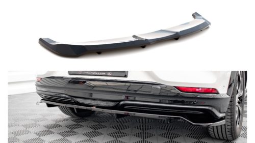 Splitter Ford Mustang Mach-E I Rear Central with Diffuser Gloss Black