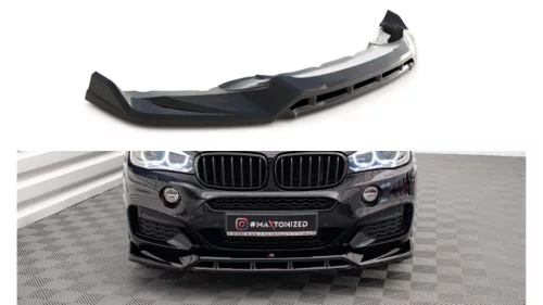 Maxton Design Első Toldat / Splitter BMW X6 F16 M-Pack (2015–2019) – Fényes Fekete